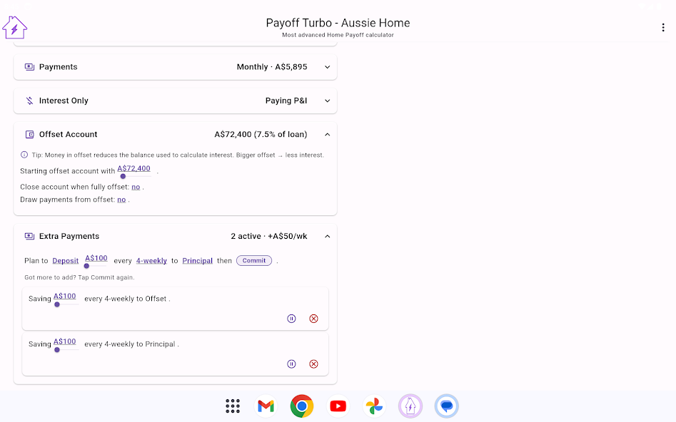 Payoff Turbo — loan overview