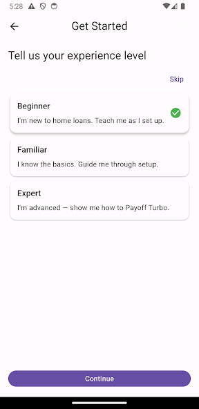 Payoff Turbo — extra repayment modelling